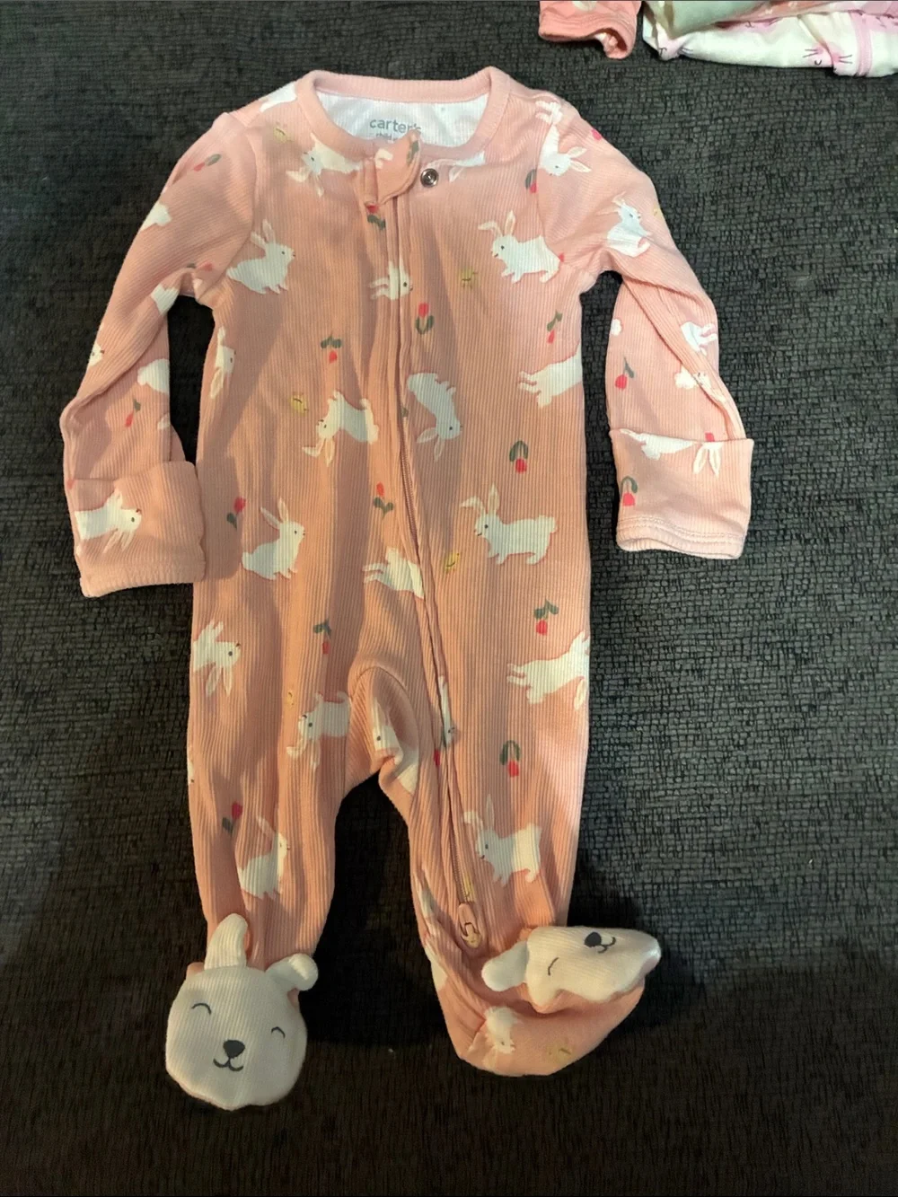 10pc 0-3 months footies bundle for baby girl brands Carter's ,Gerber ChicPea